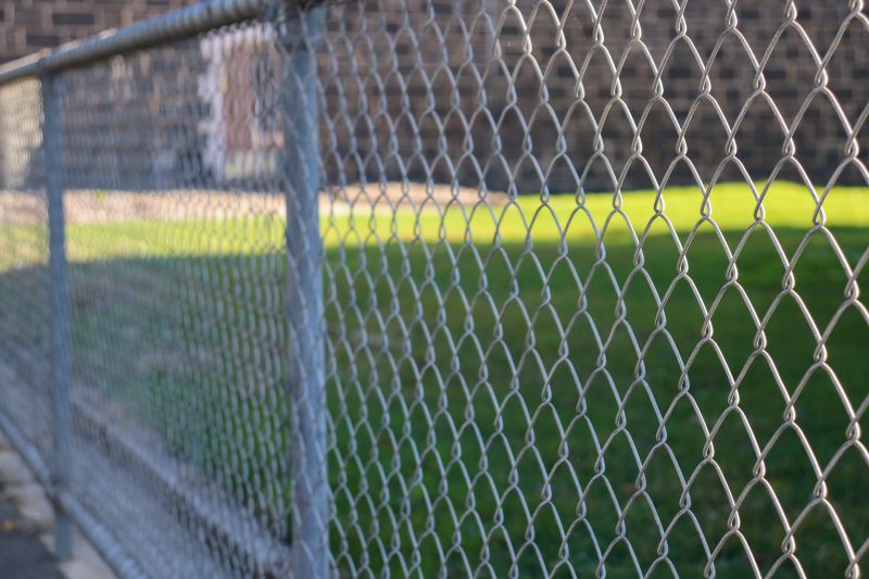 Repaired Chain Link Fence